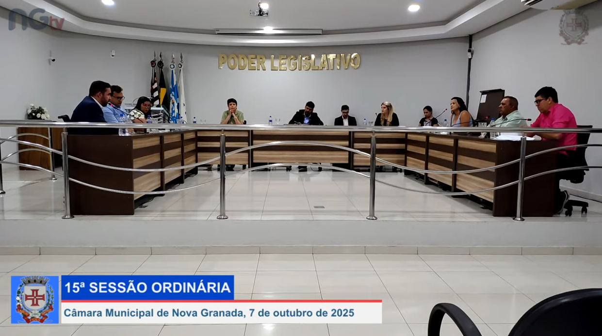 Câmara Municipal realiza a 15ª Sessão Ordinária de 2025