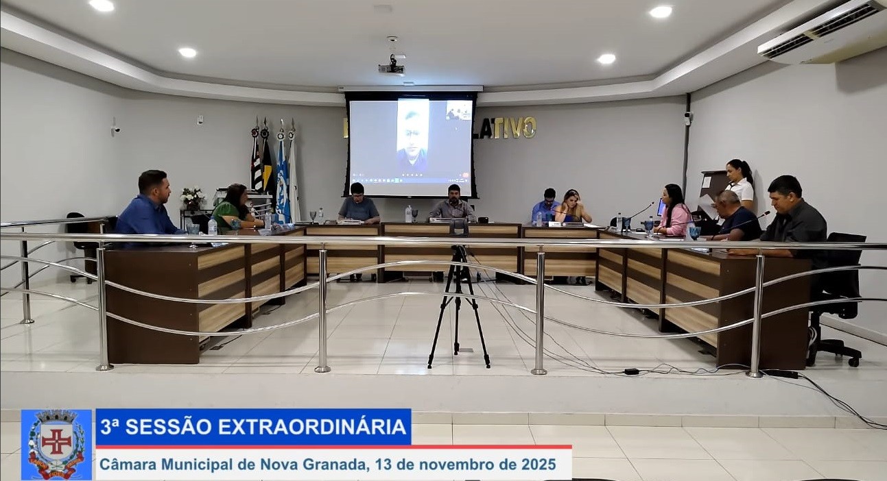 Câmara Municipal realiza 3ª Sessão Extraordinária de 2025
